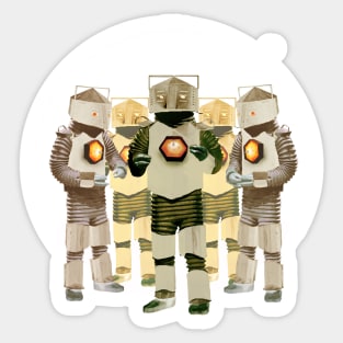 White Robots - Assorted Colours Sticker